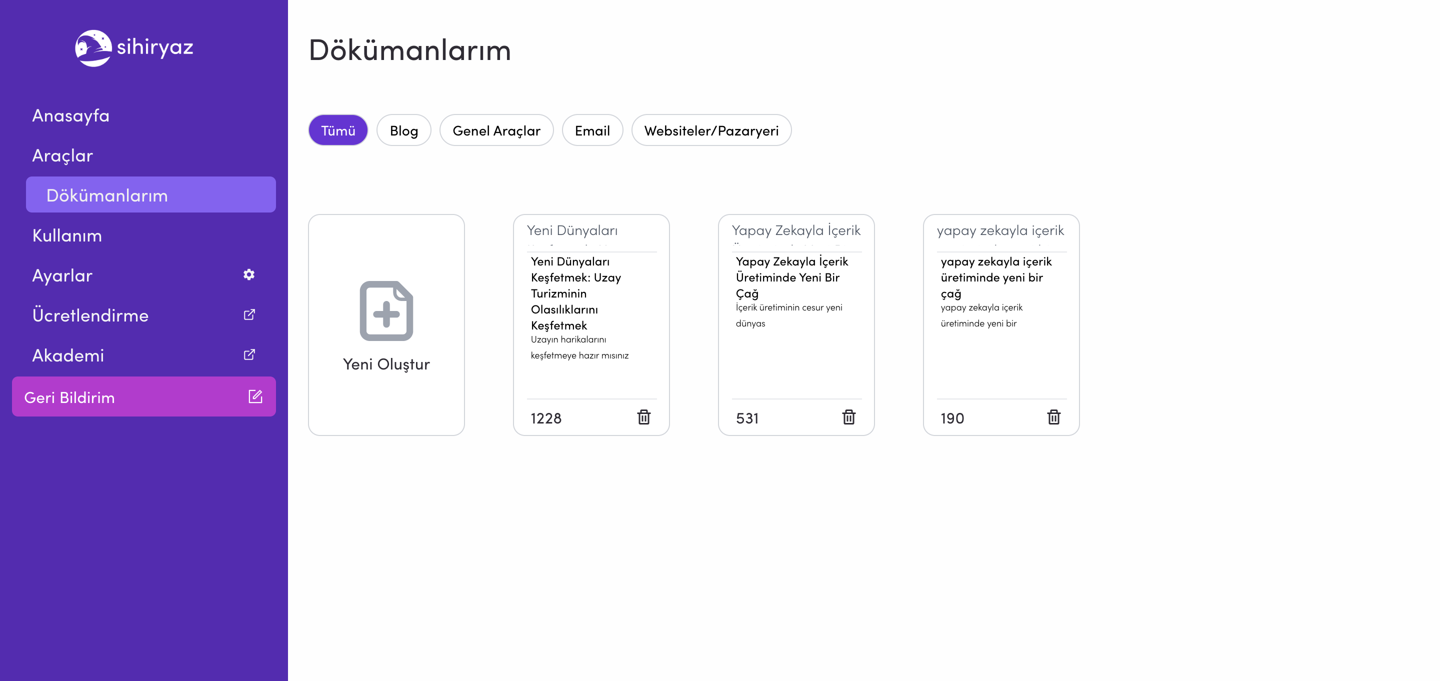 Academy - Tools Page Screenshot